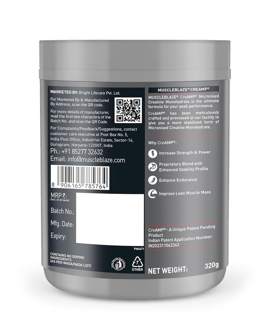 MuscleBlaze Creamp 280g