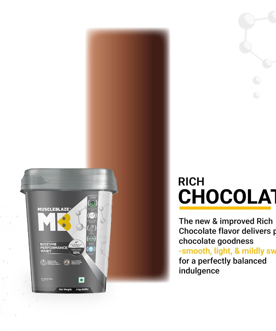 MuscleBlaze Biozyme Performance Whey 4kg