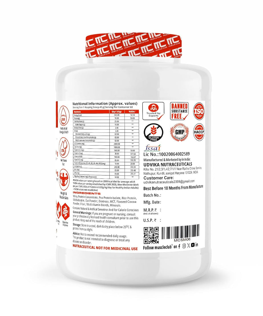Muscle Club Super Mass Build 2.7kg