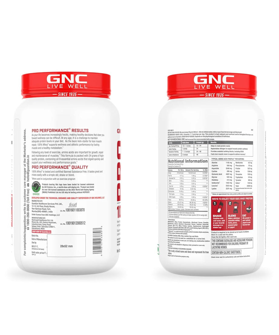 Gnc Pro Performance 100% Whey 907g
