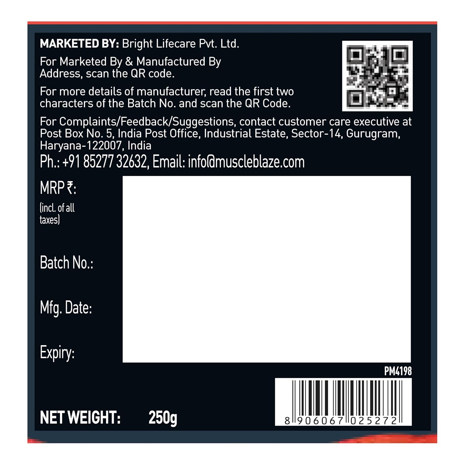 MuscleBlaze Pre-Workout Ripped 250g