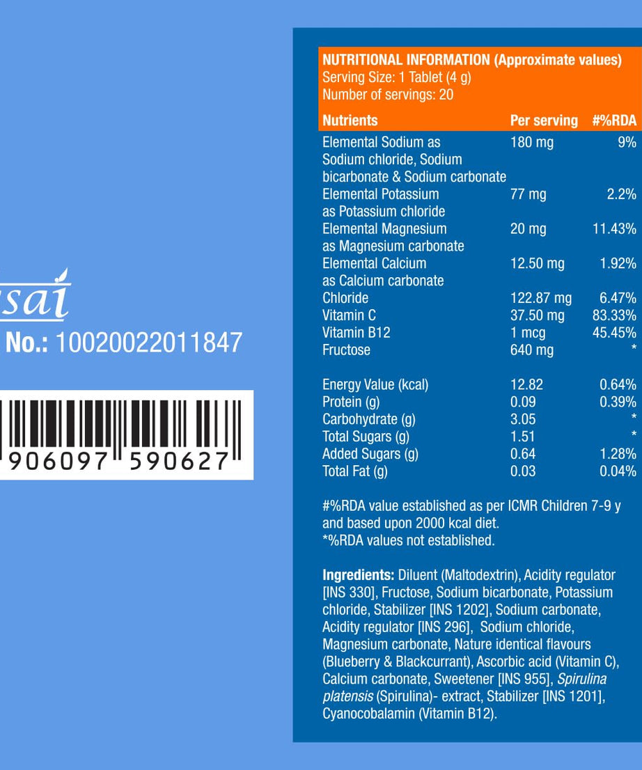 Fast&Up Reload Instant Electrolytes 20 Effervescent Tablets