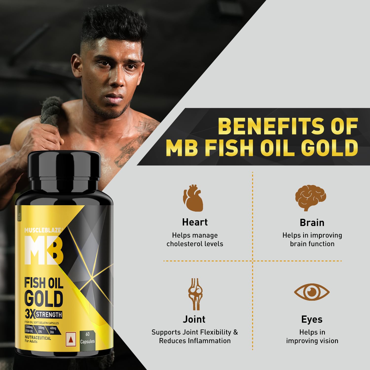 MuscleBlaze Fish Oil Gold