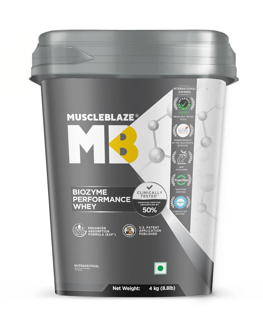 MuscleBlaze Biozyme Performance Whey 4kg