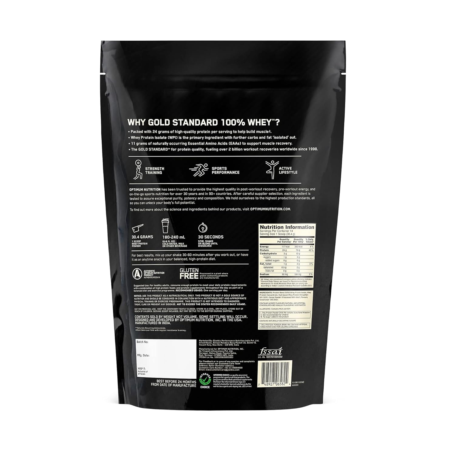 Optimum Nutrition Gold Standard 100% Whey 454g
