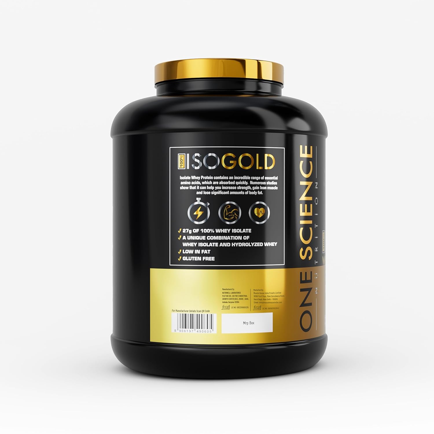 One Science Nutrition Iso Gold Cafe Mocha 2.27kg
