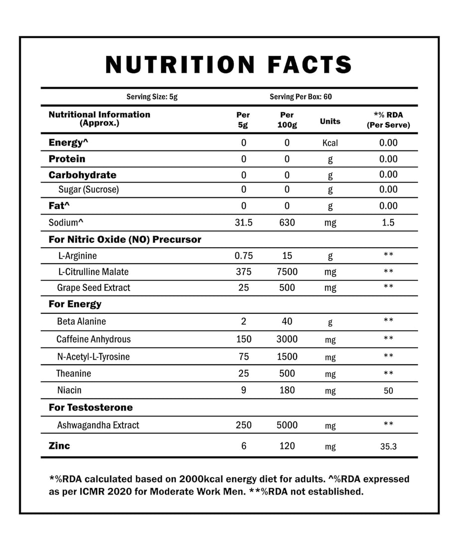 Scitron Volcano Pre Workout 300g