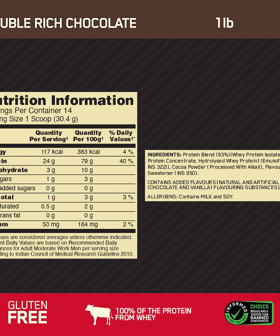 Optimum Nutrition Gold Standard 100% Whey 454g