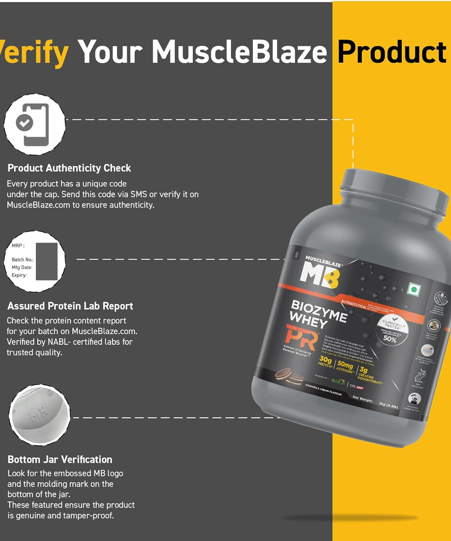MuscleBlaze Biozyme Whey PR 2kg