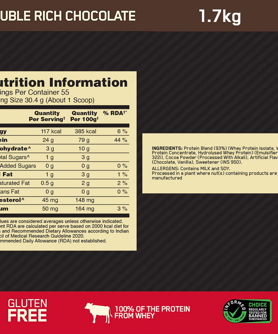 Optimum Nutrition Gold Standard 100% Whey 1.7kg