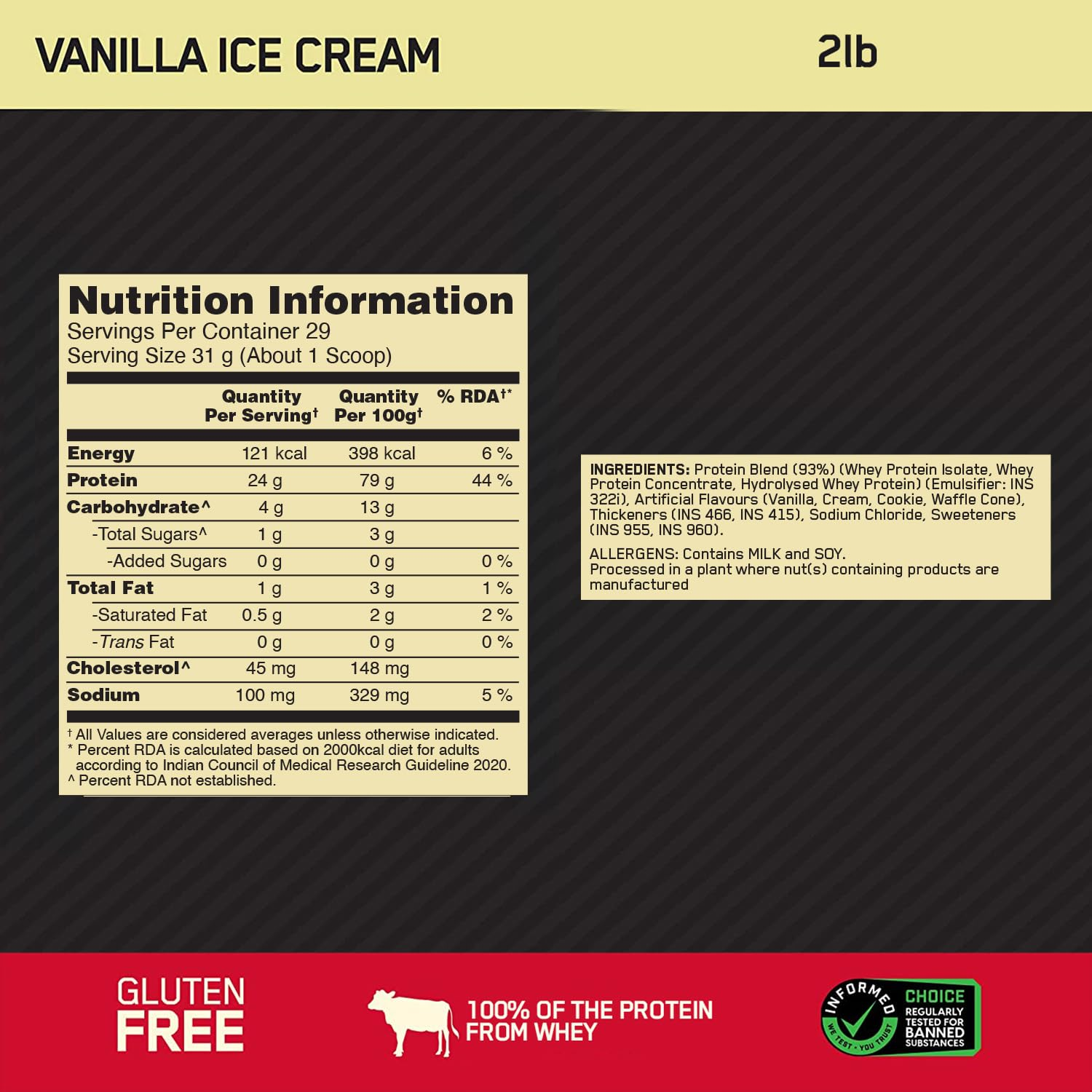 Optimum Nutrition Gold Standard 100% Whey 907g