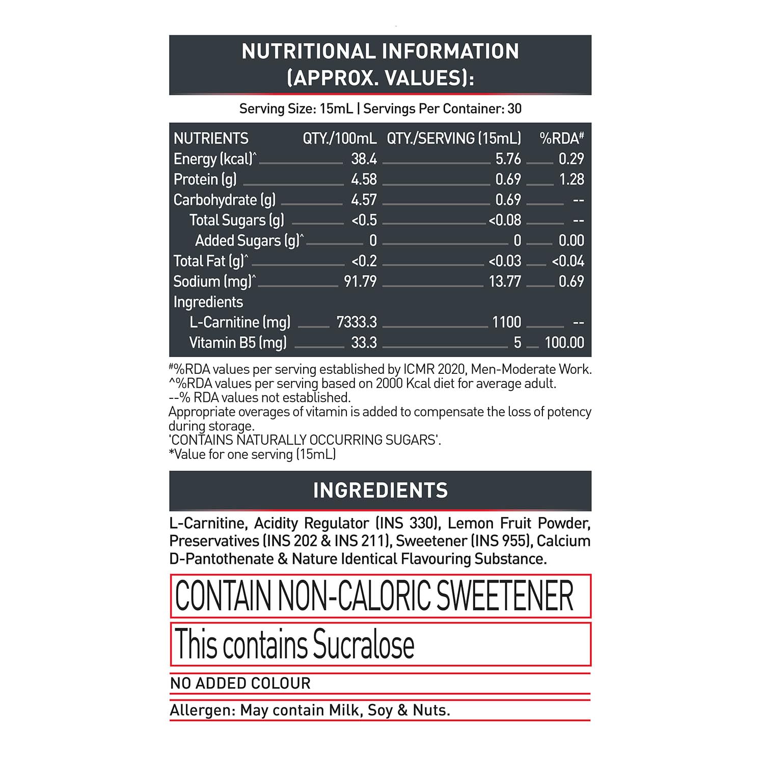 MuscleBlaze L-Carnitine 1100 Mg 450ml