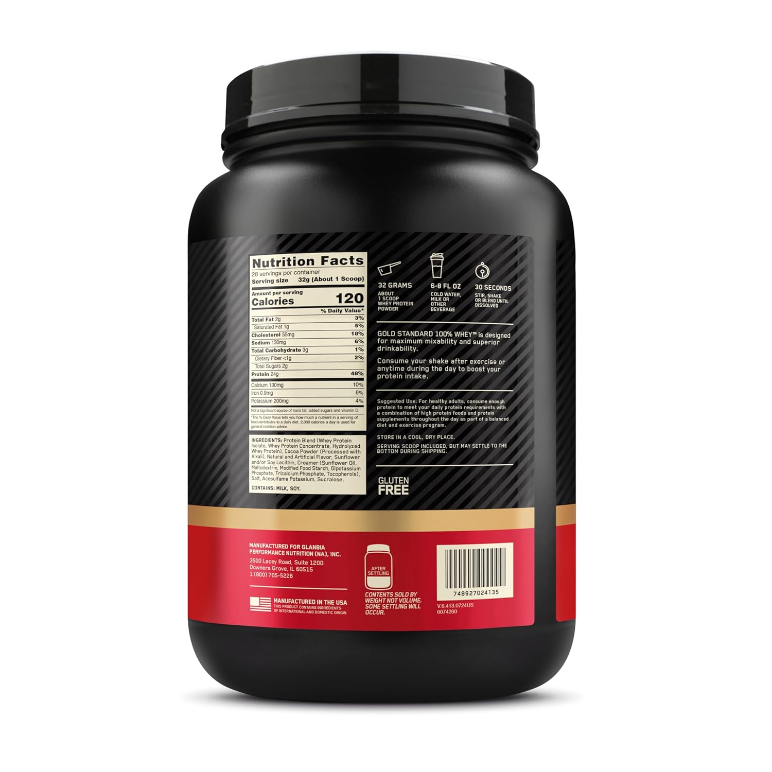 Optimum Nutrition Gold Standard 100% Whey 907g