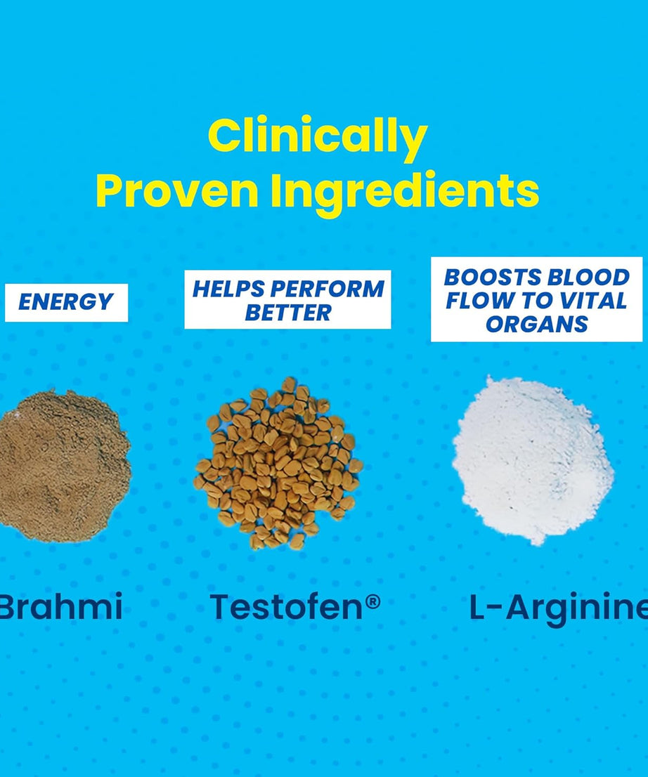 Fast&Up Man Extend | Testofen+Brahmi+Performance Boosters 20 Effervescent Tablets