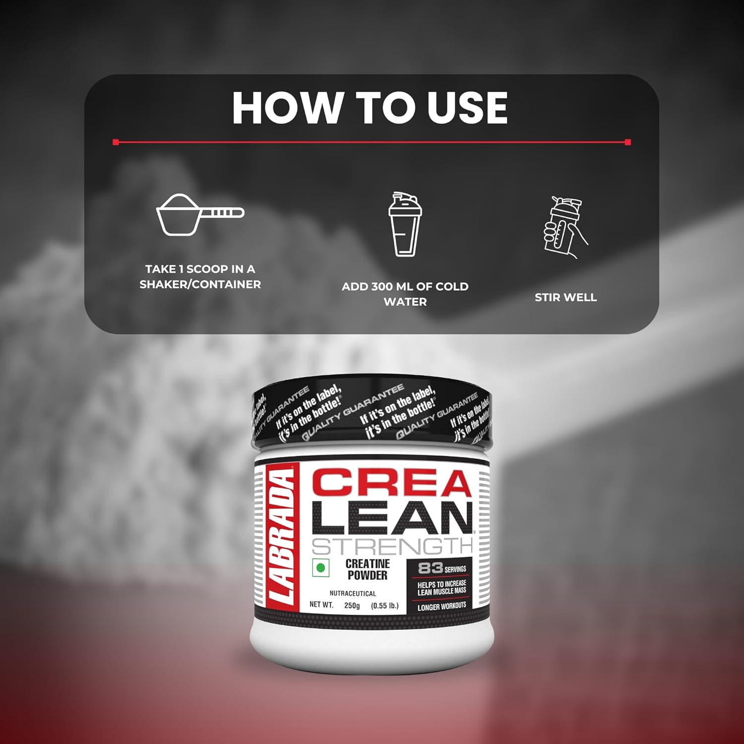 Labrada Crealean Strength Creatine 250g