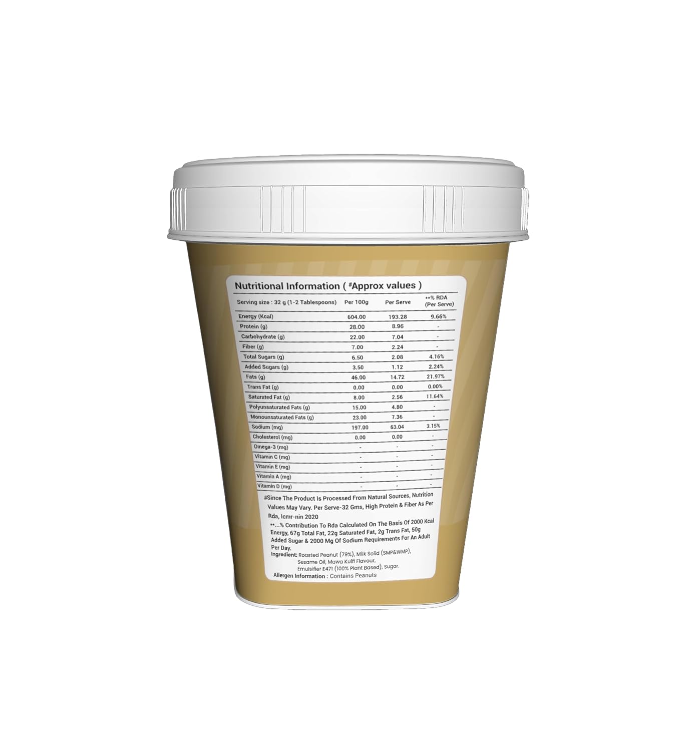 The Organic Cosmos Kulfi Blast Peanut Butter 1kg