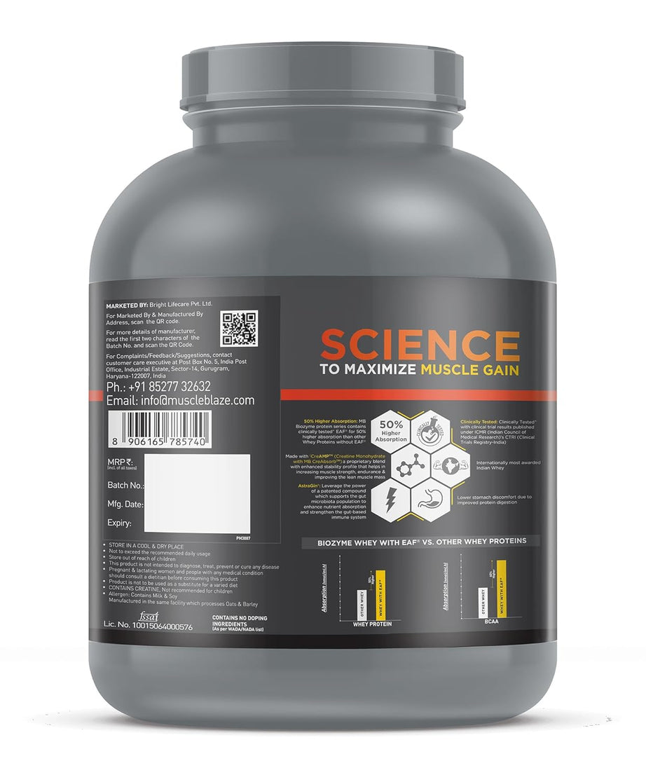 MuscleBlaze Biozyme Whey PR 2kg