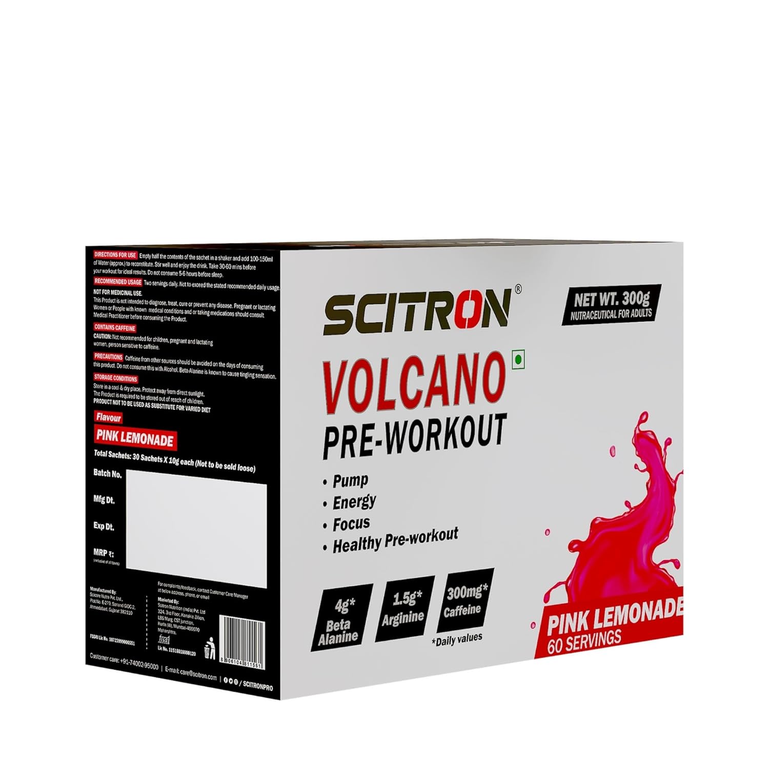 Scitron Volcano Pre-Workout 300g