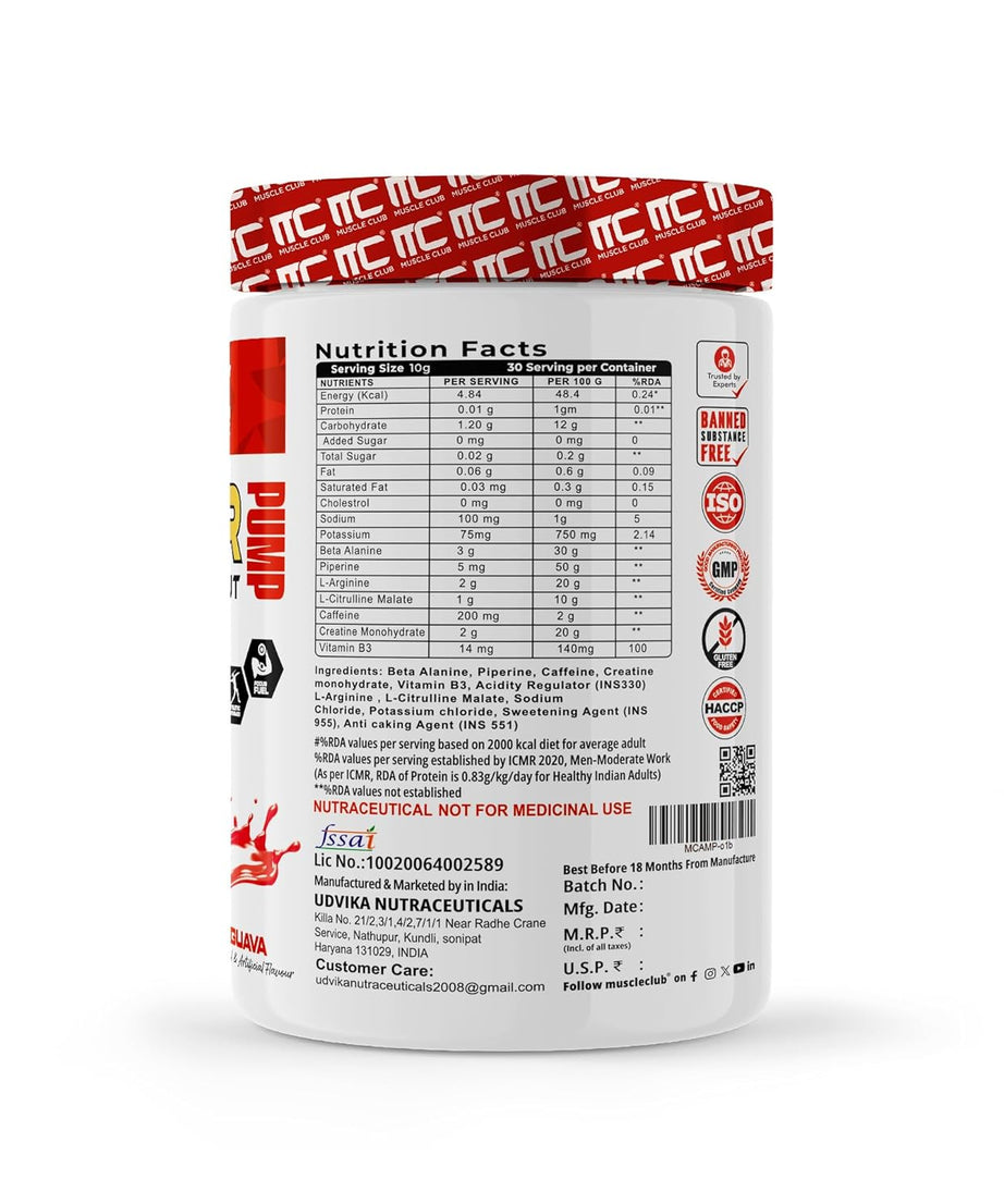 Muscle club Amplifier Pre workout 300g
