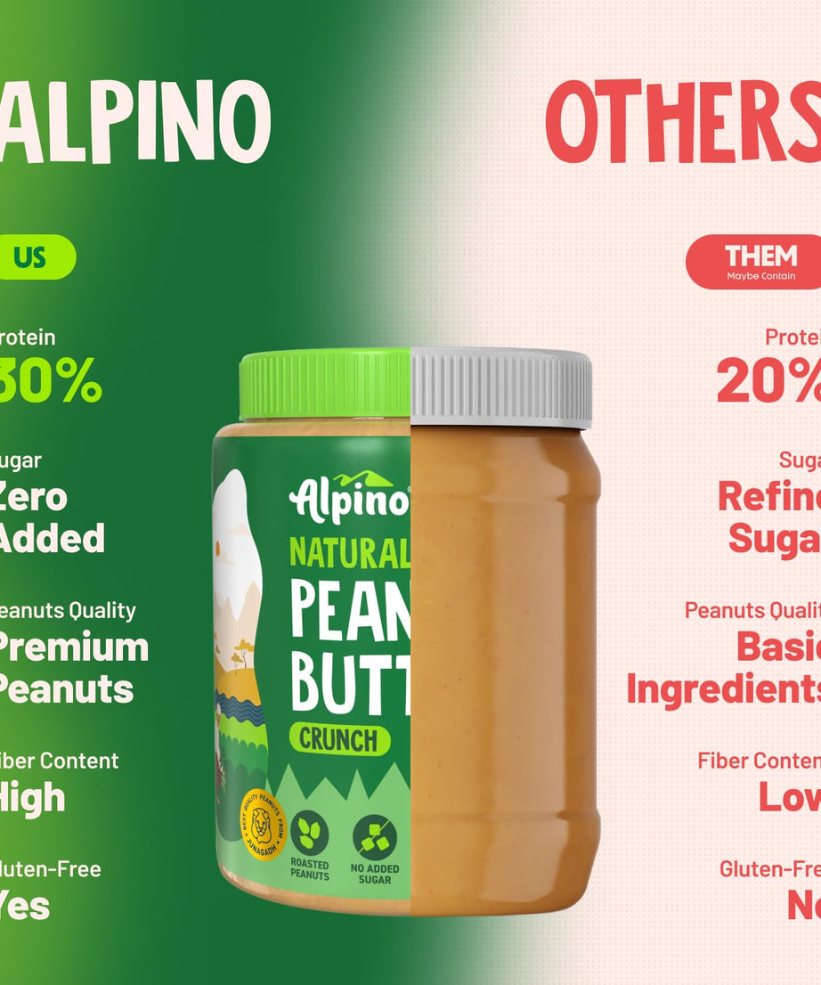 Alpino Natural Peanut Butter Crunch 1kg