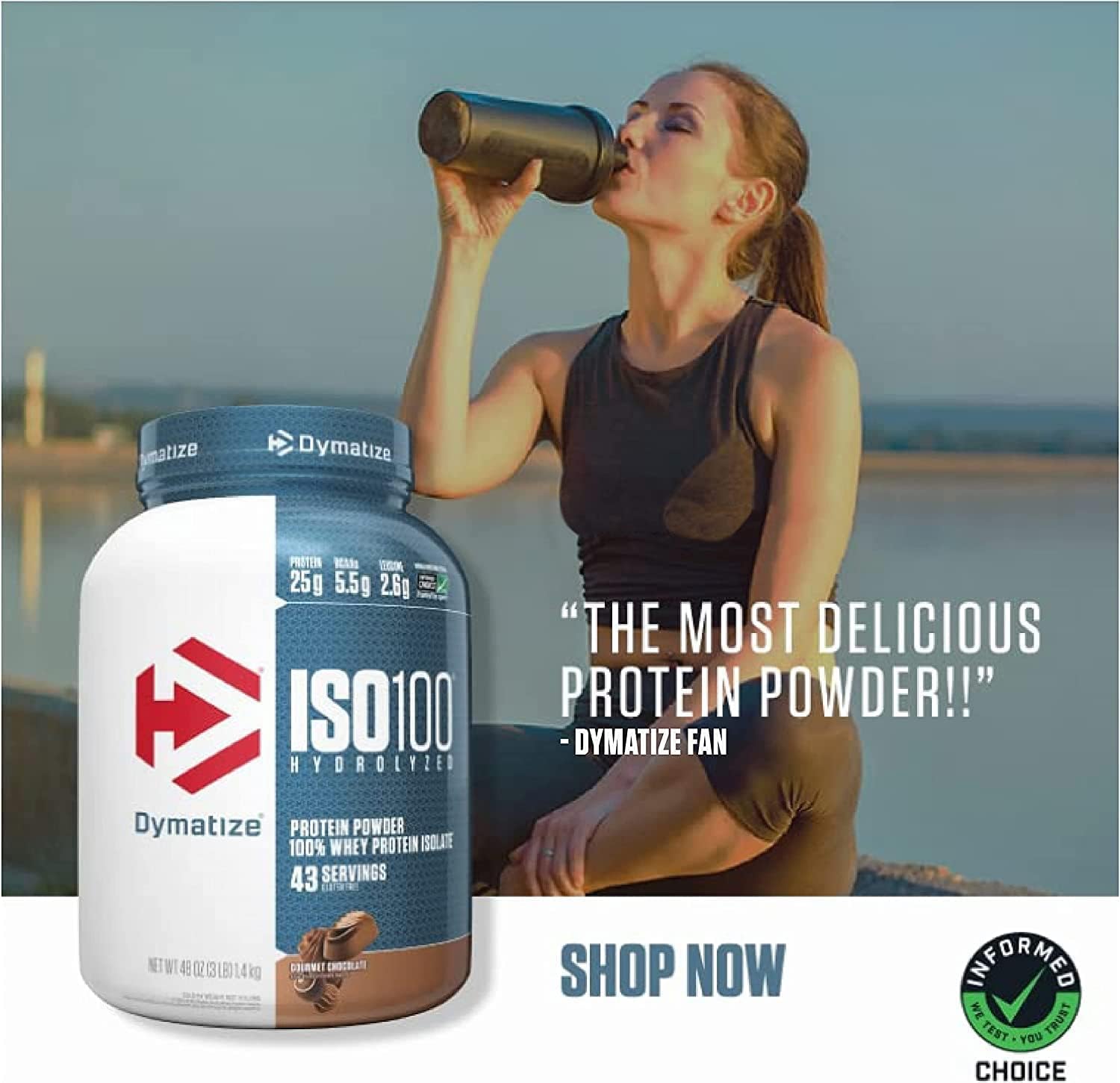 Dymatize Nutrition ISO100 Hydrolyzed Whey Protein Isolate 2.3kg