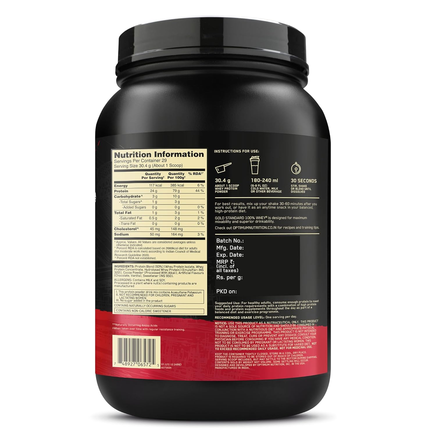 Optimum Nutrition Gold Standard 100% Whey 907g