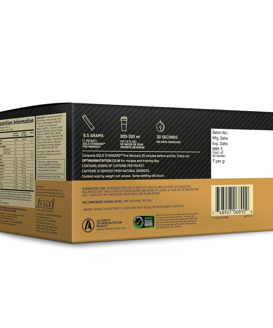 Optimum Nutrition Gold Standard Pre-Workout 142.5g