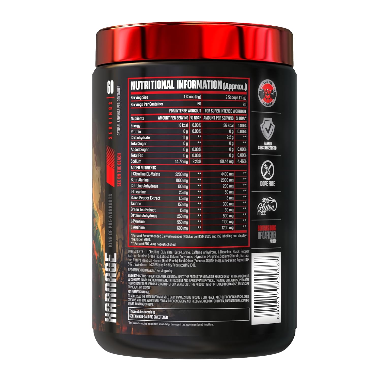 Big Muscles Karnage King Of Pre-Workouts 300g