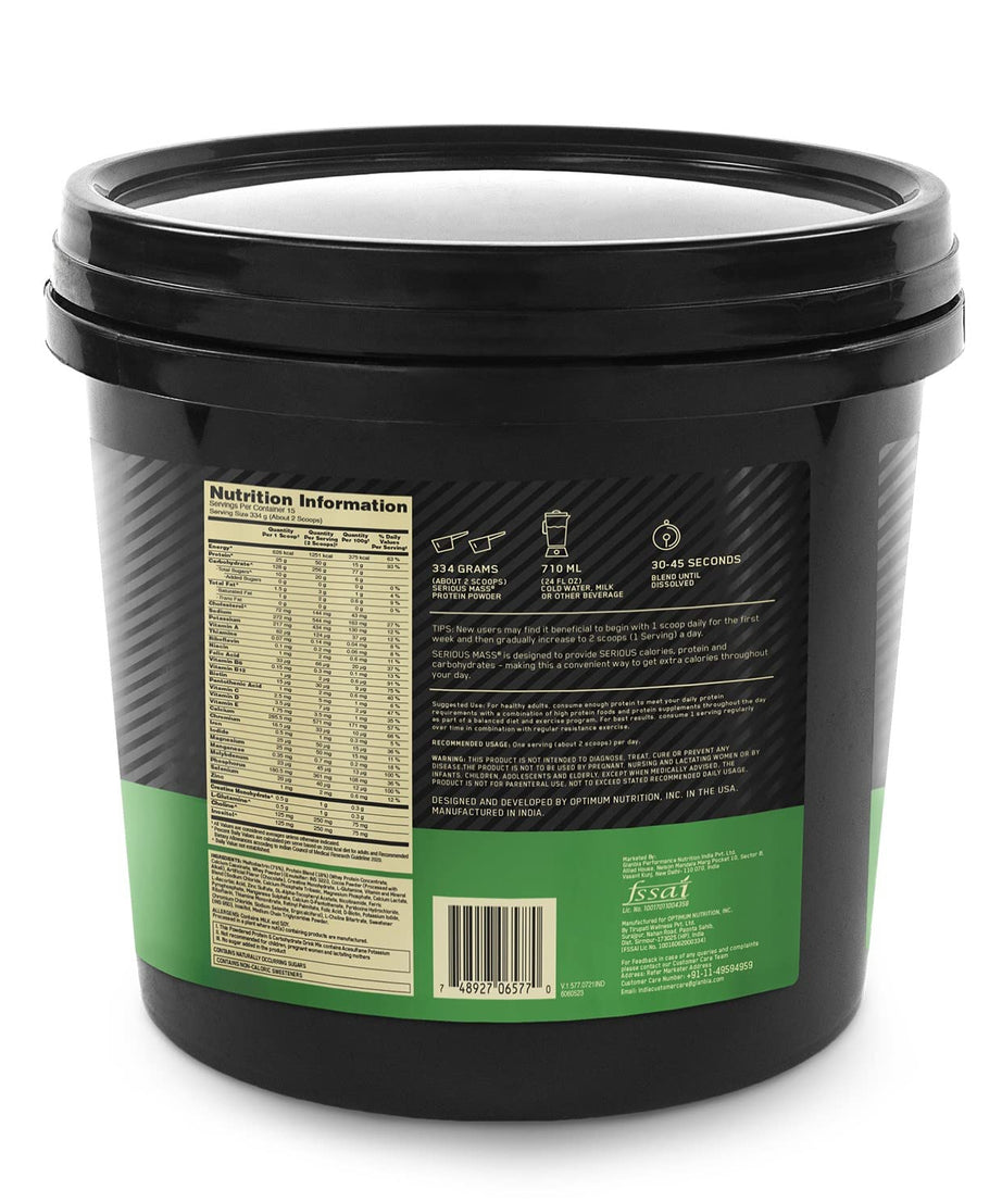 Optimum Nutrition Serious Mass Chocolate Flavour 5kg