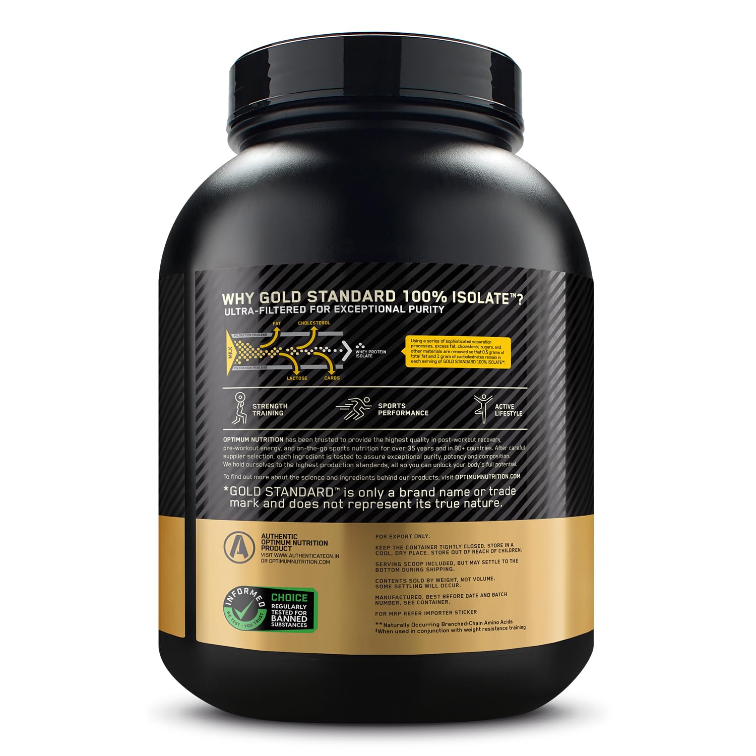 Optimum Nutrition Gold Standard 100% Isolate 1.36kg