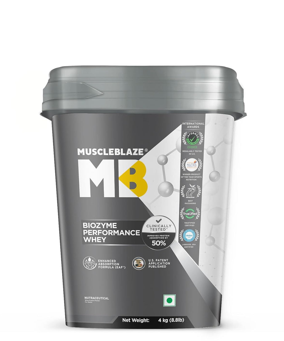 MuscleBlaze Biozyme Performance Whey 4kg