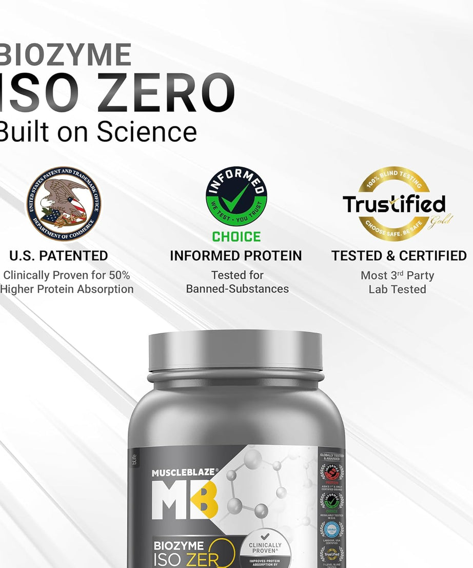 Muscleblaze Biozyme Iso Zero Low Carb 1kg