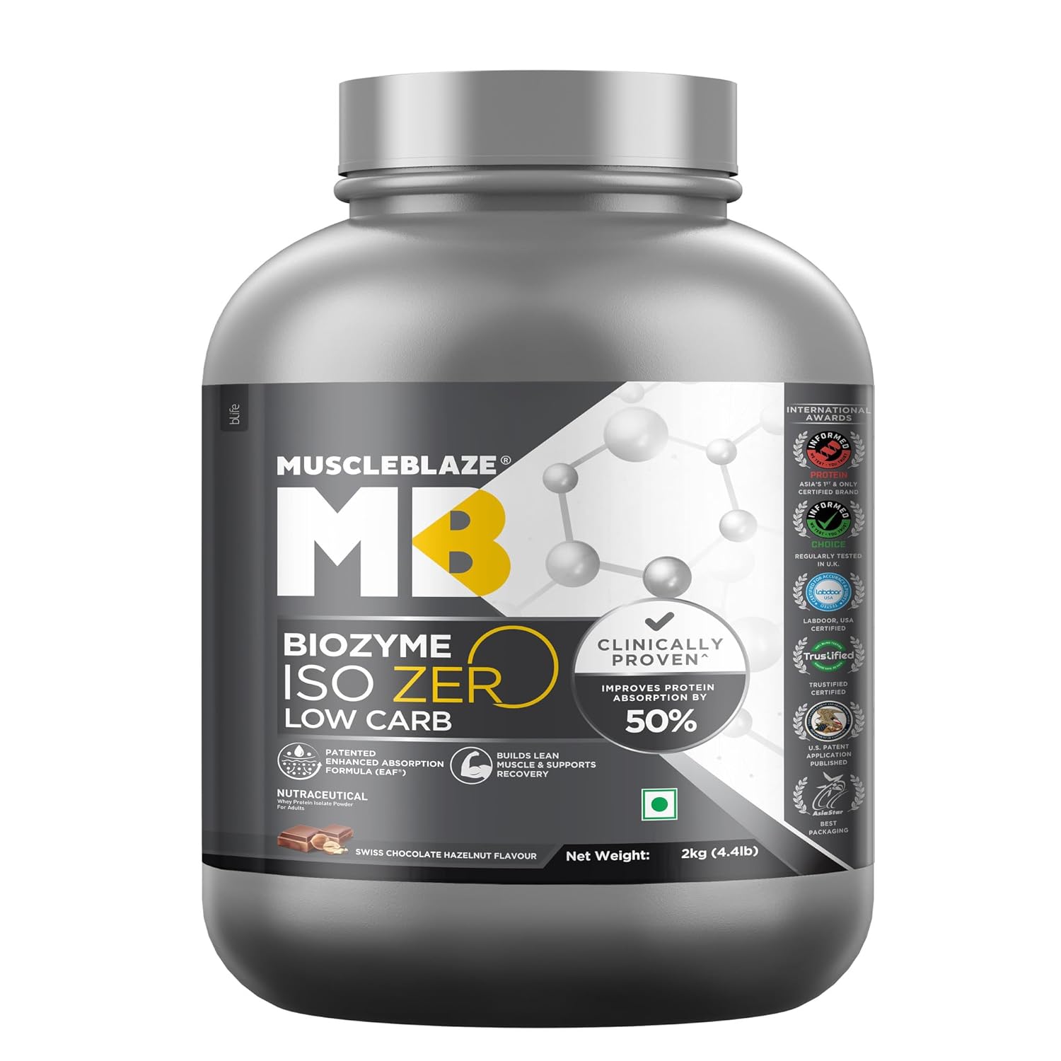 Muscleblaze Biozyme Iso Zero Low Carb 2kg