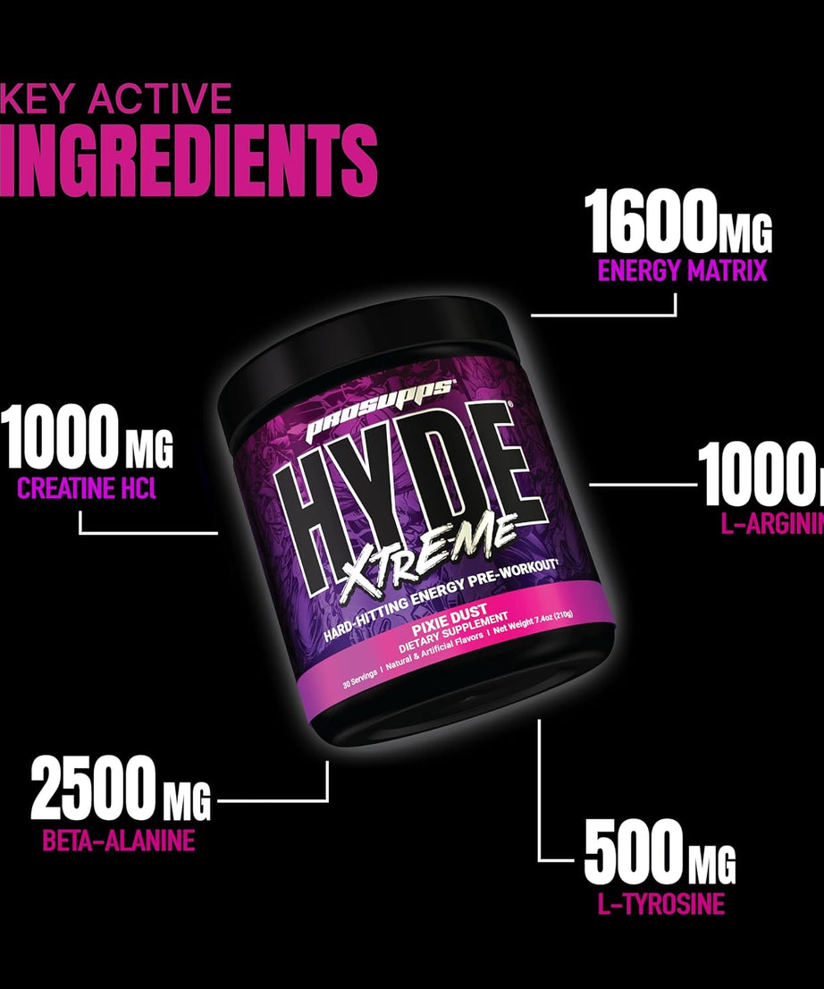 Prosupps Hyde Xtreme Hard Hitting Energy Pre Workout 30servings