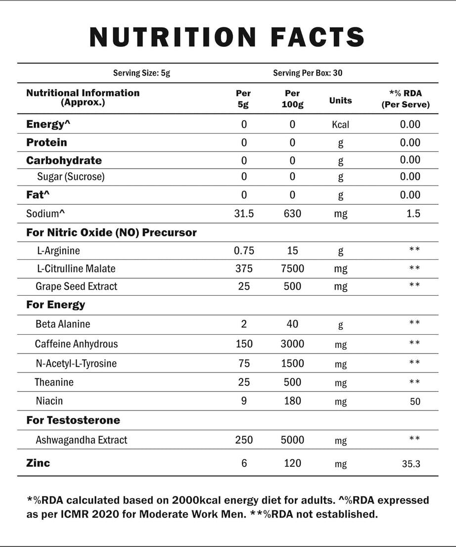 Scitron Volcano Pre Workout 150g