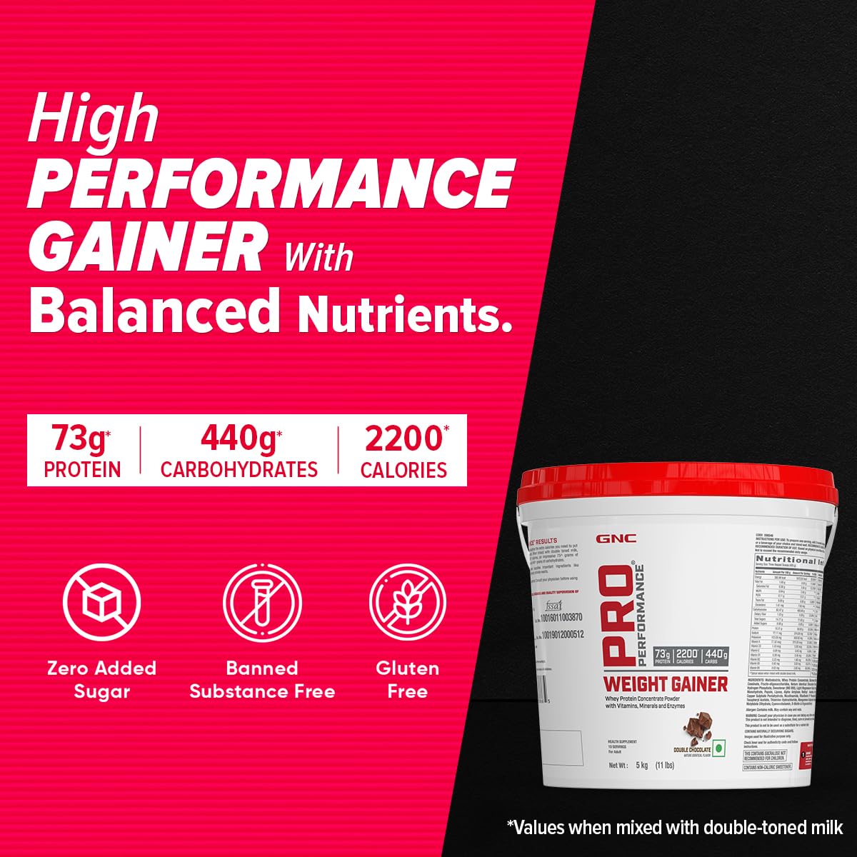 GNC Pro Performance Weight Gainer 5kg