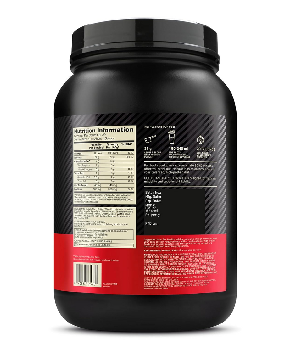 Optimum Nutrition Gold Standard 100% Whey 907g