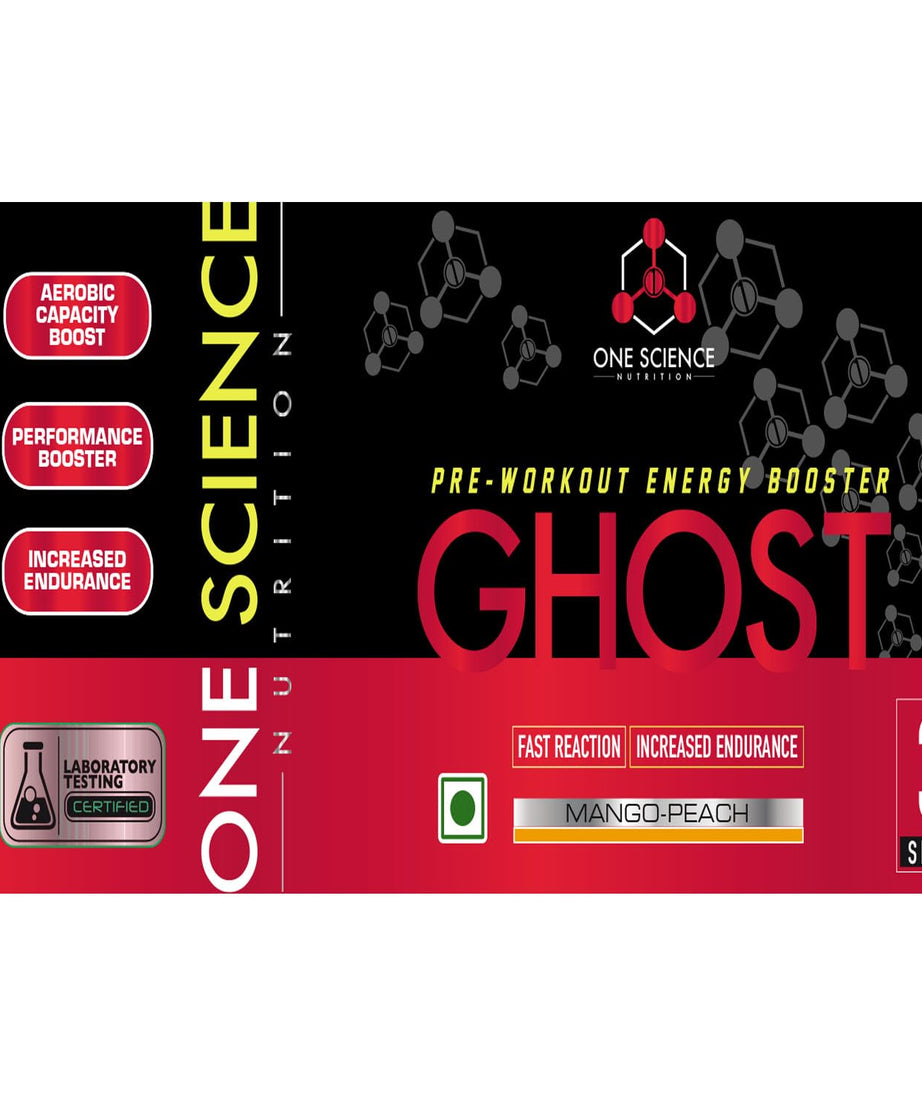 One Science Nutrition Pre-Workout Energy Booster Ghost Mango- 390g