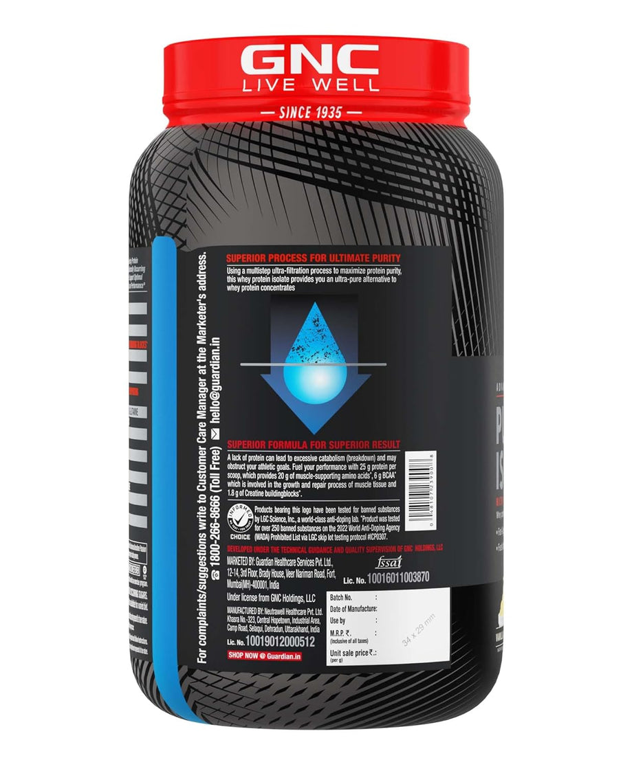 GNC AMP Advanced Muscle Performance Pure Isolate 907g