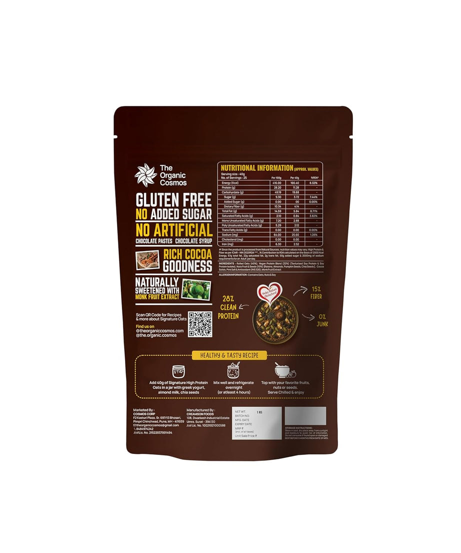 The Organic Cosmos High Protein Oats 1kg