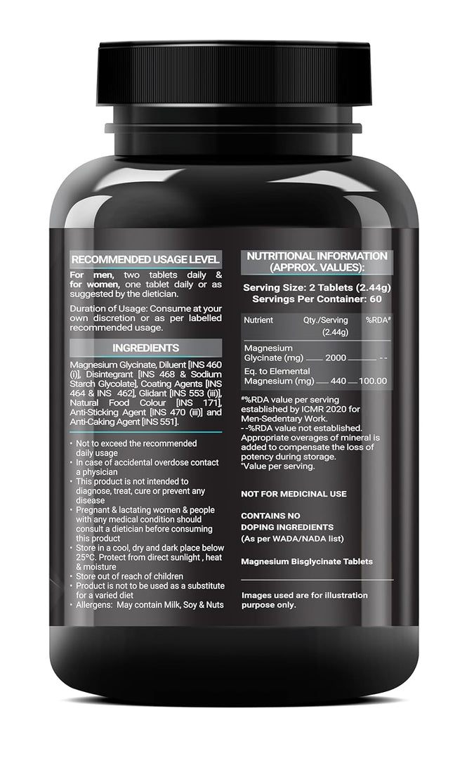 Muscleblaze Magnesium Glycinate 2000 mg
