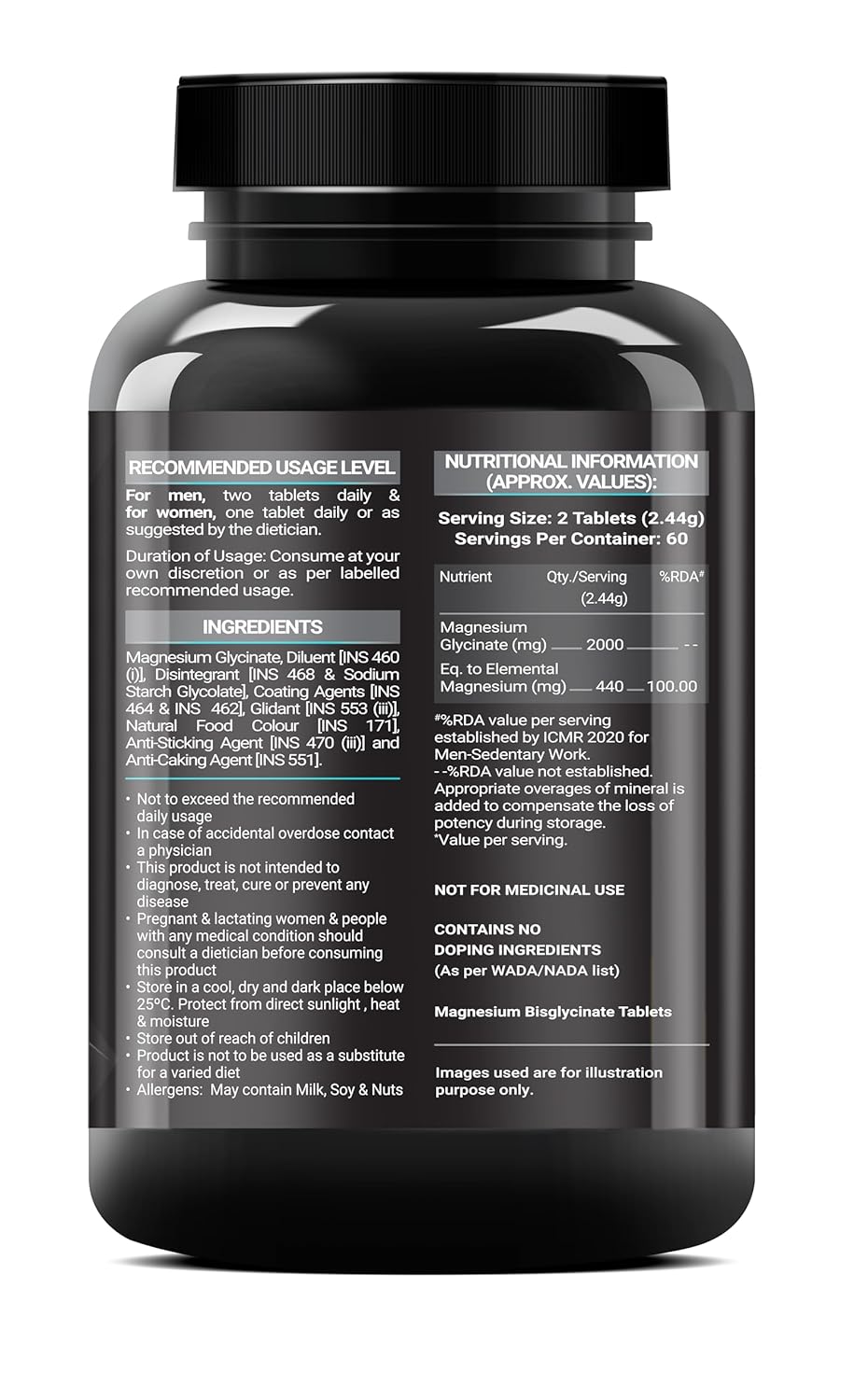 Muscleblaze Magnesium Glycinate 2000 mg