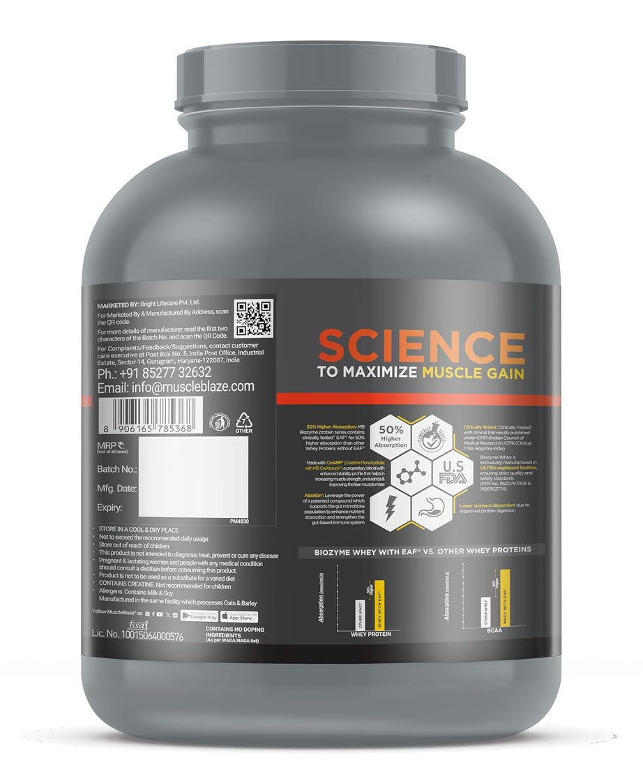 MuscleBlaze Biozyme Whey PR 2kg