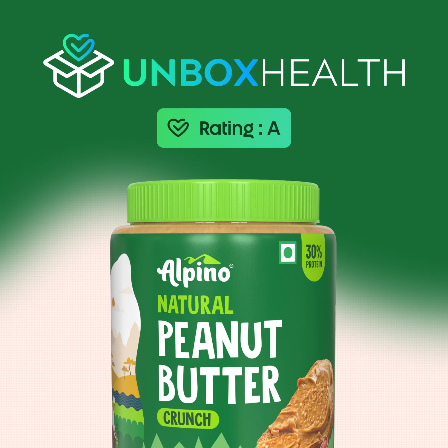 Alpino Natural Peanut Butter Crunch 1kg
