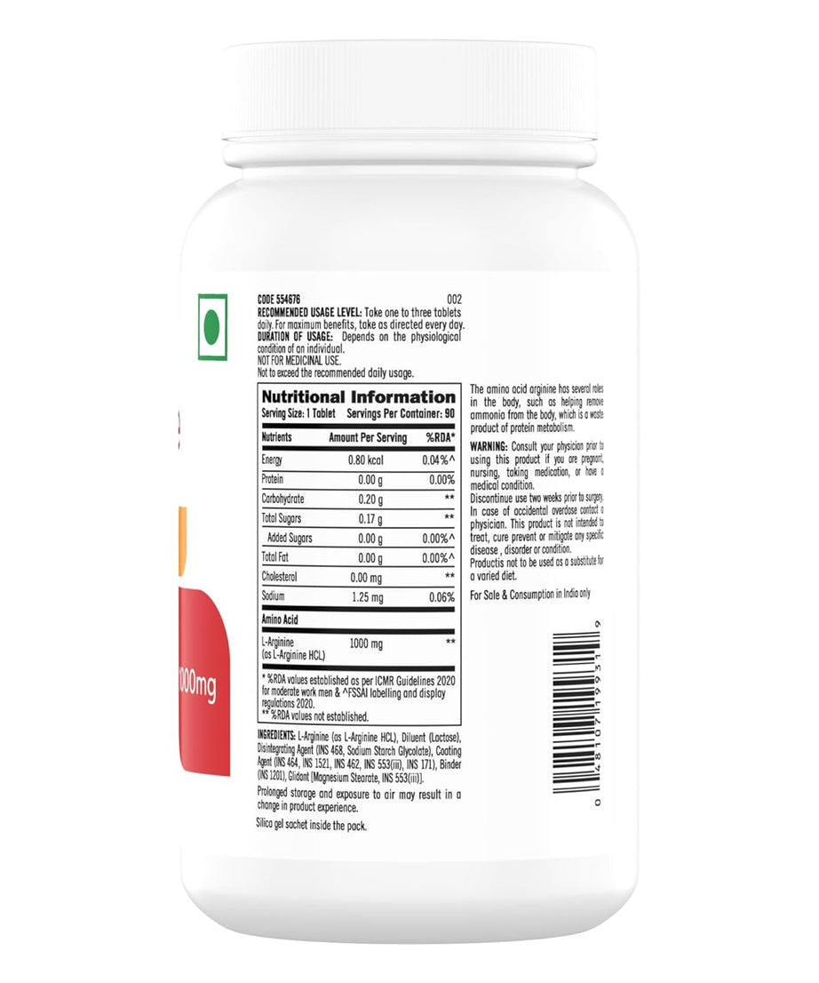 Gnc L-Arginine 1000Mg