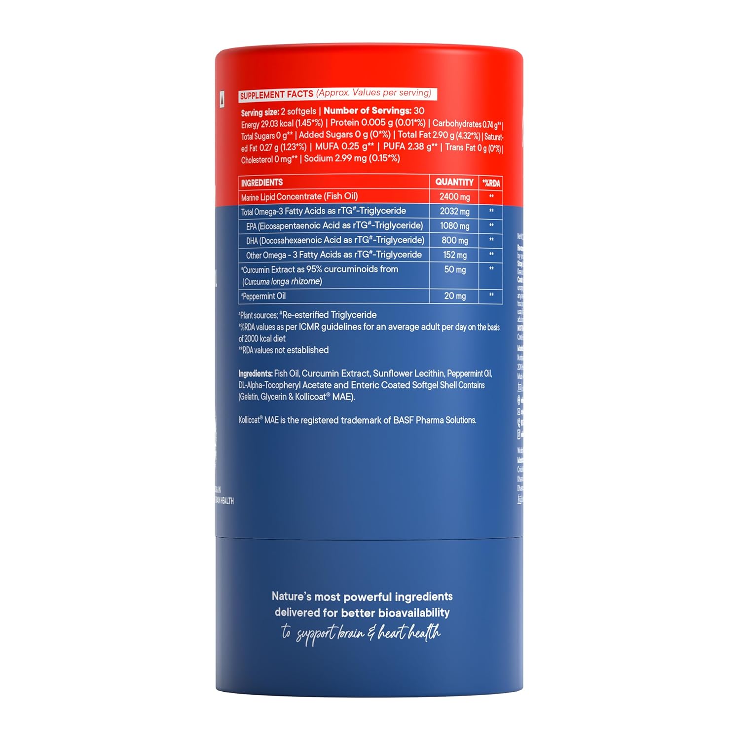 Wellbeing Nutrition Slow Ultra Strength Omega-3 Fish Oil 6X