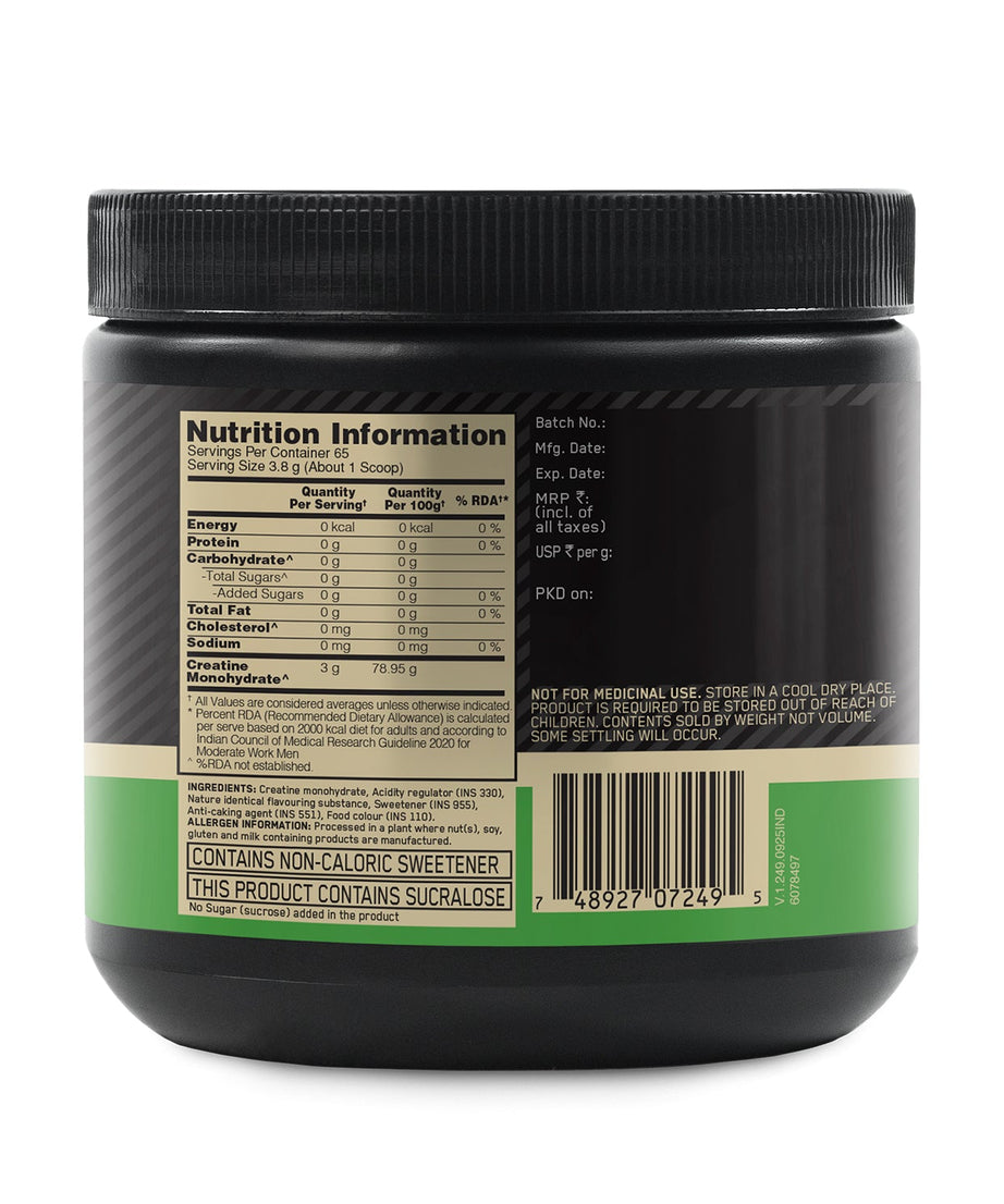Optimum Nutrition Micronised Creatine Citrus 250g