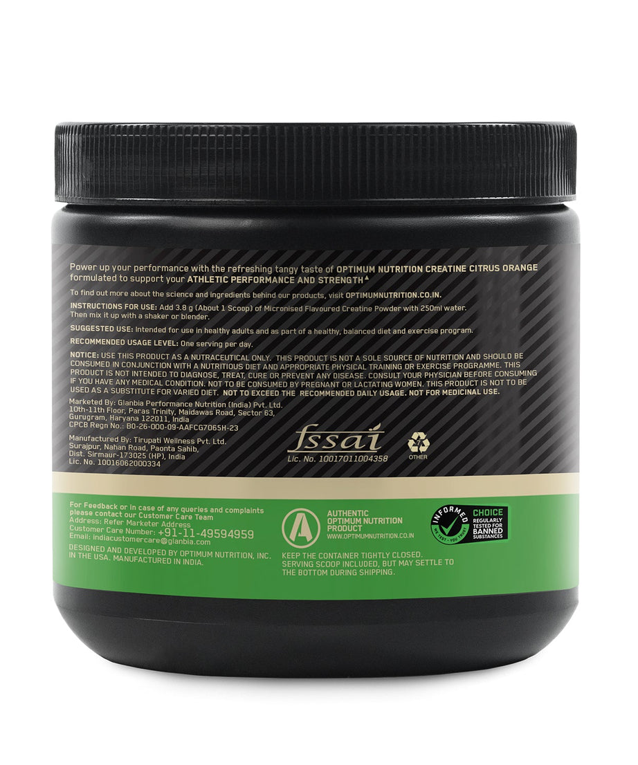 Optimum Nutrition Micronised Creatine Citrus 250g