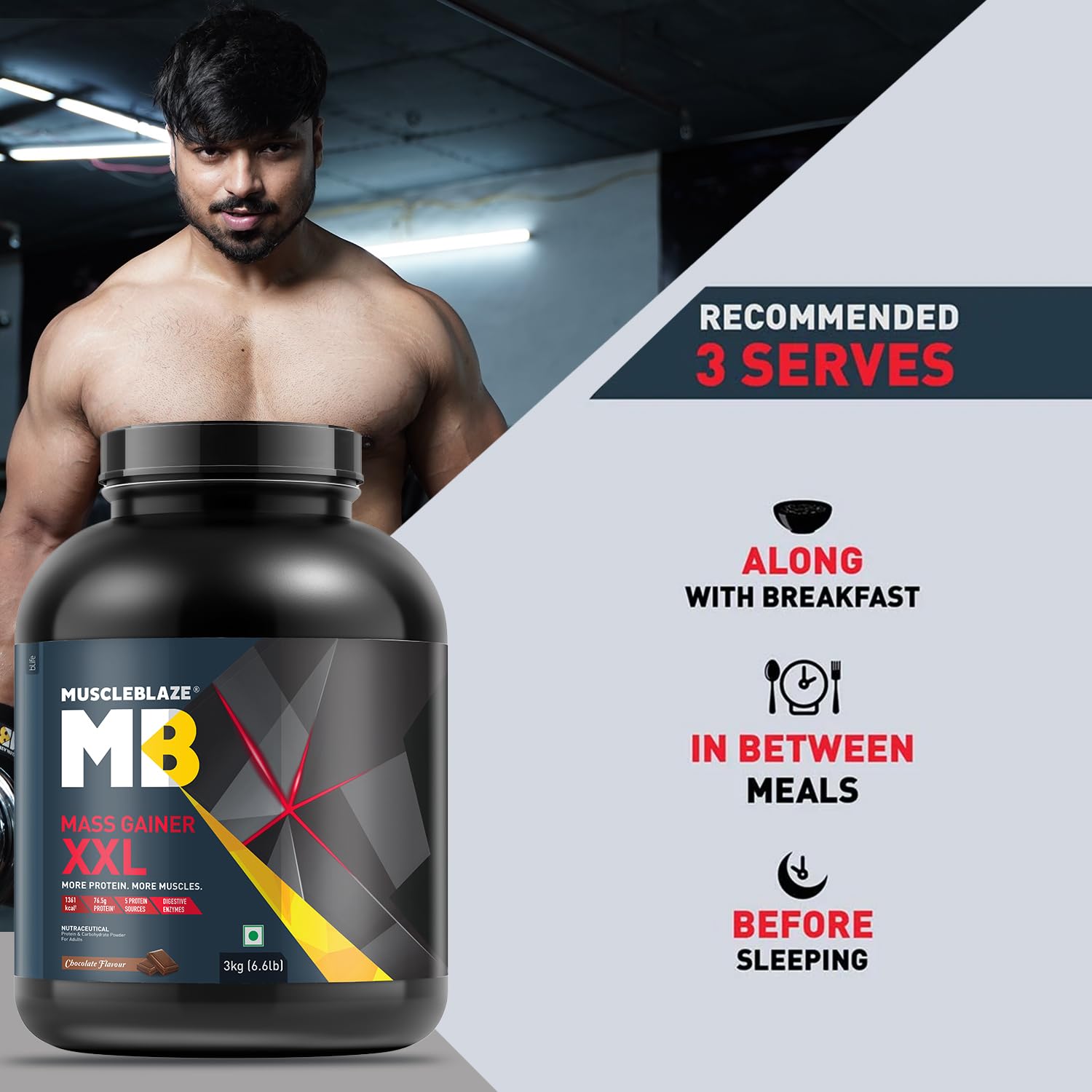 MuscleBlaze Mass Gainer XXL 3kg