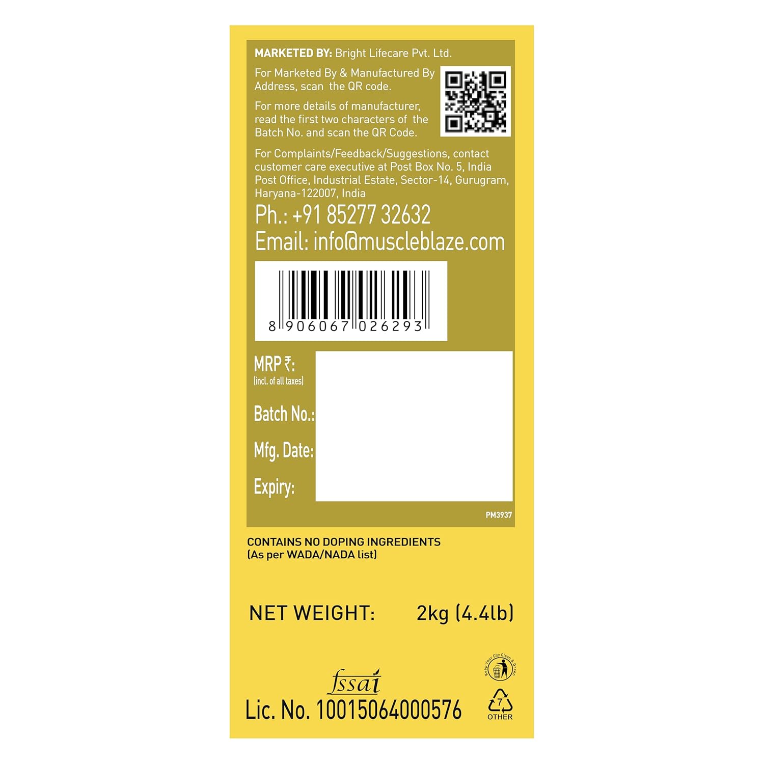 MuscleBlaze Whey Gold 2kg